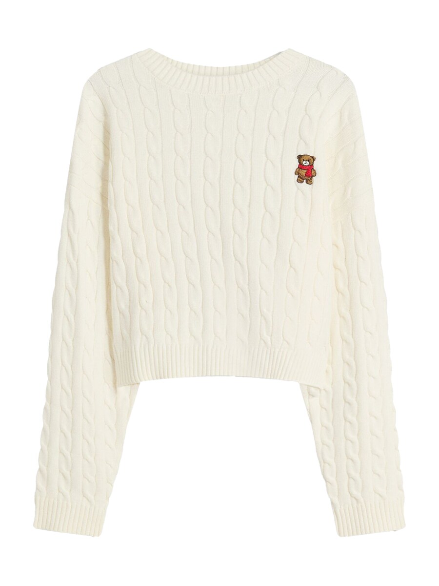 

Свитер Bershka, Ecru