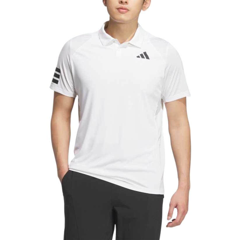 Adidas Футболка Polo Tennis3 Stripes мужская white/black — фото 3