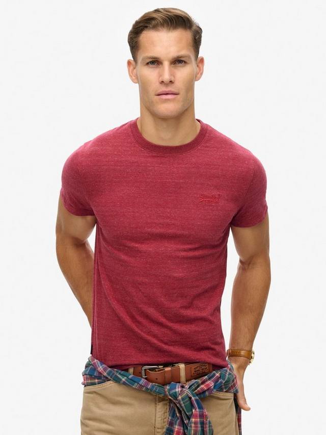 

Футболка Essential Logo из органического хлопка Superdry, Berry Red Marl