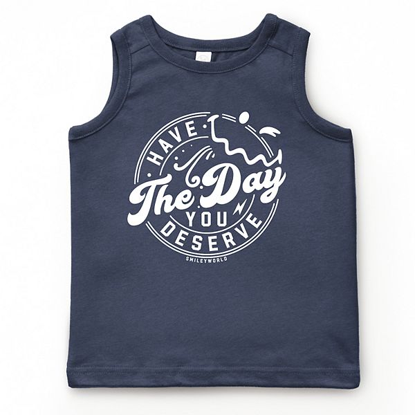 

Футболка-майка Smileyworld Have the day you deserve circle The Juniper Shop, Navy