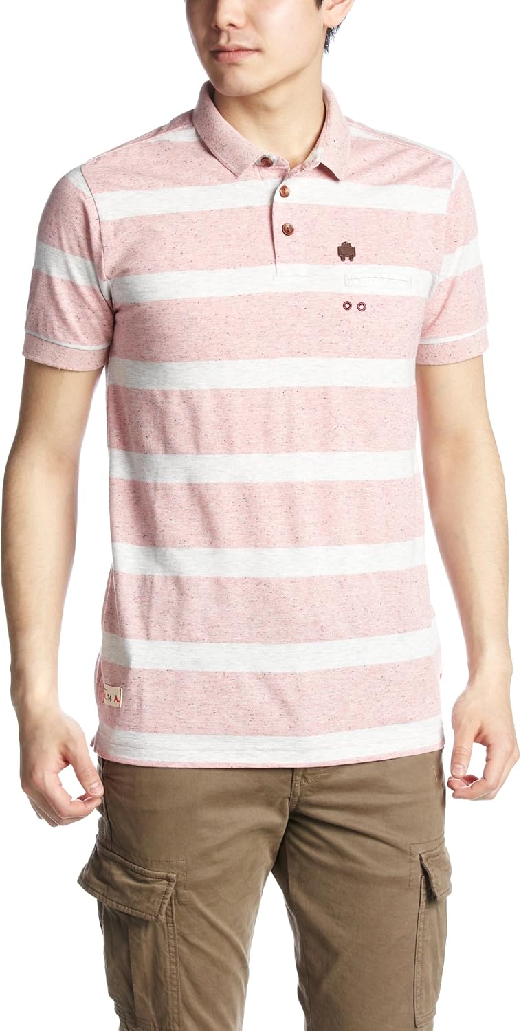 

Поло-рубашка Marshall Artist из окрашенной пряжи в полоску, розовый