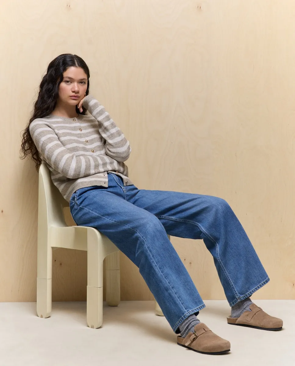 

Женская куртка с металлическими пуговицами Easy Wear, бежевый