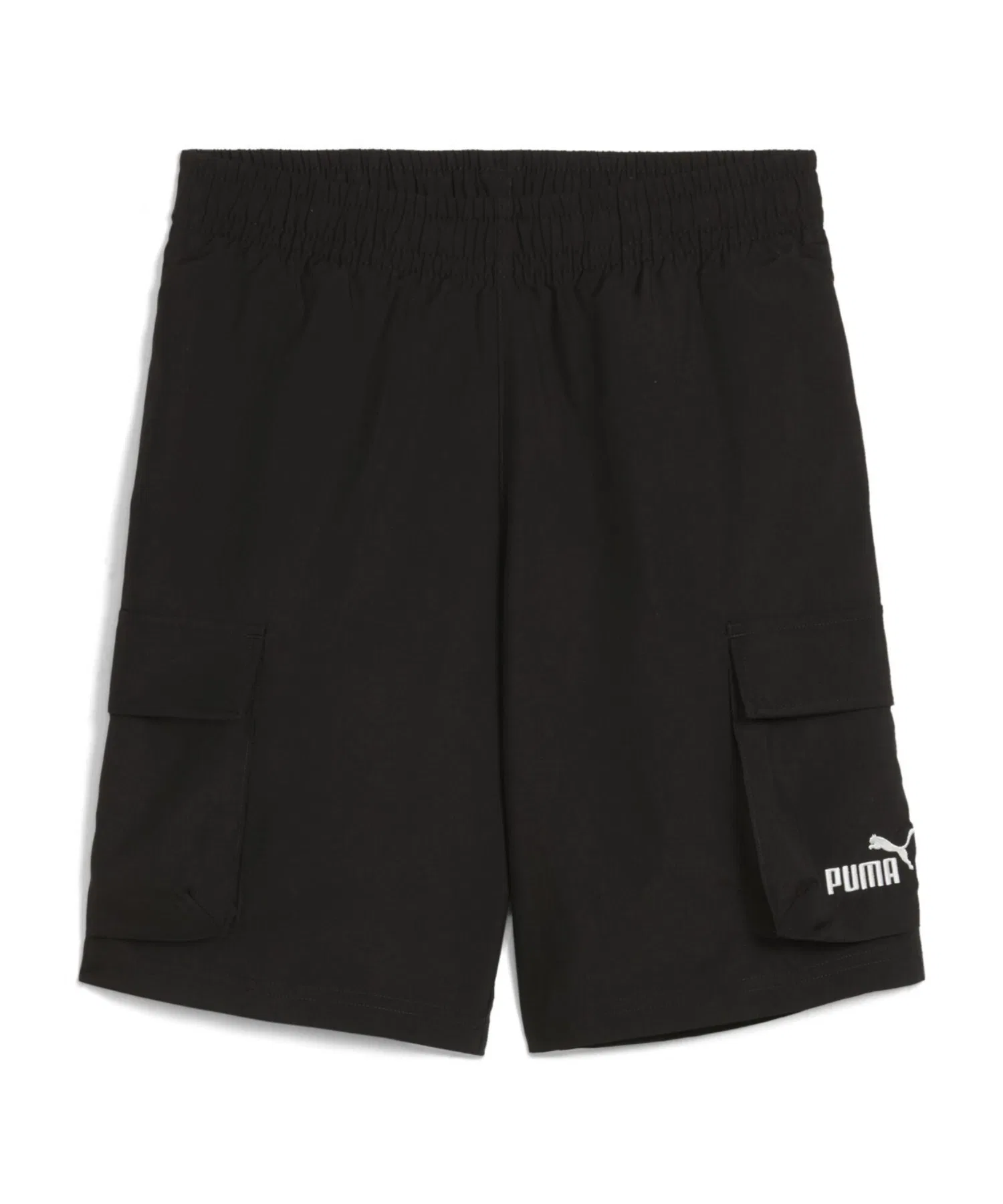 Детские шорты карго PUMA ESS NO.1 с логотипом чёрные