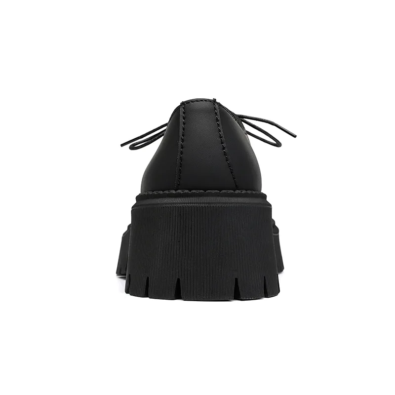 CHILANG Мужские повседневные туфли из микрофибровой кожи матовый black — фото 4