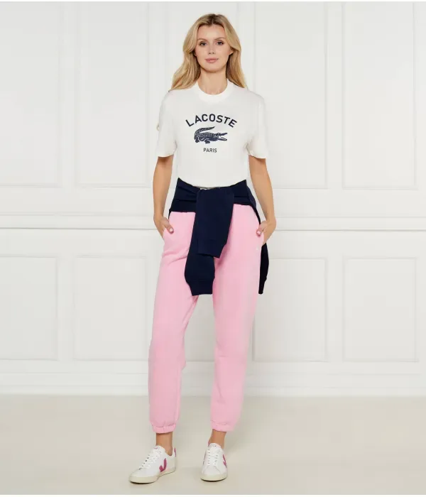 Футболка classic fit Lacoste, экрю — фото 2