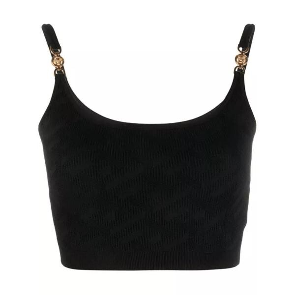 

Футболка medusa motif knitted top Versace, черный