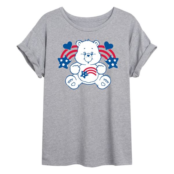 

Детская футболка оверсайз Care Bears America Stars & Stripes Licensed Character, серый