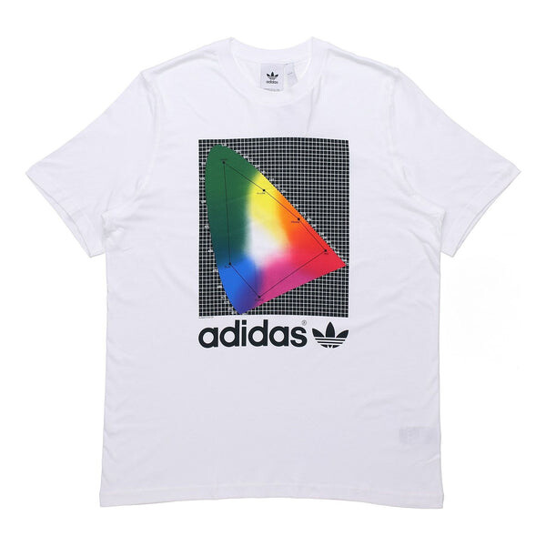 

Футболка originals spectrum tee round neck pullover short sleeve white Adidas, белый