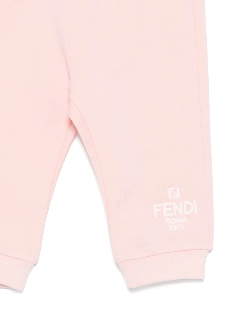 Спортивные брюки с логотипом FENDI KIDS, розовый — фото 3