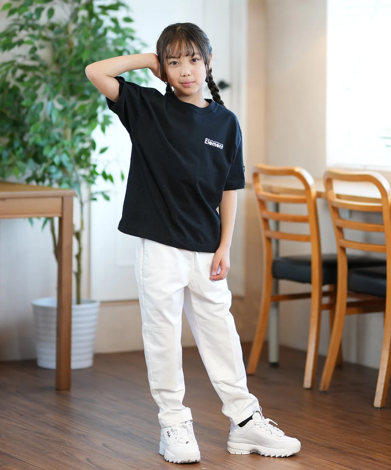 Штаны детские Dickies двойной колено белые