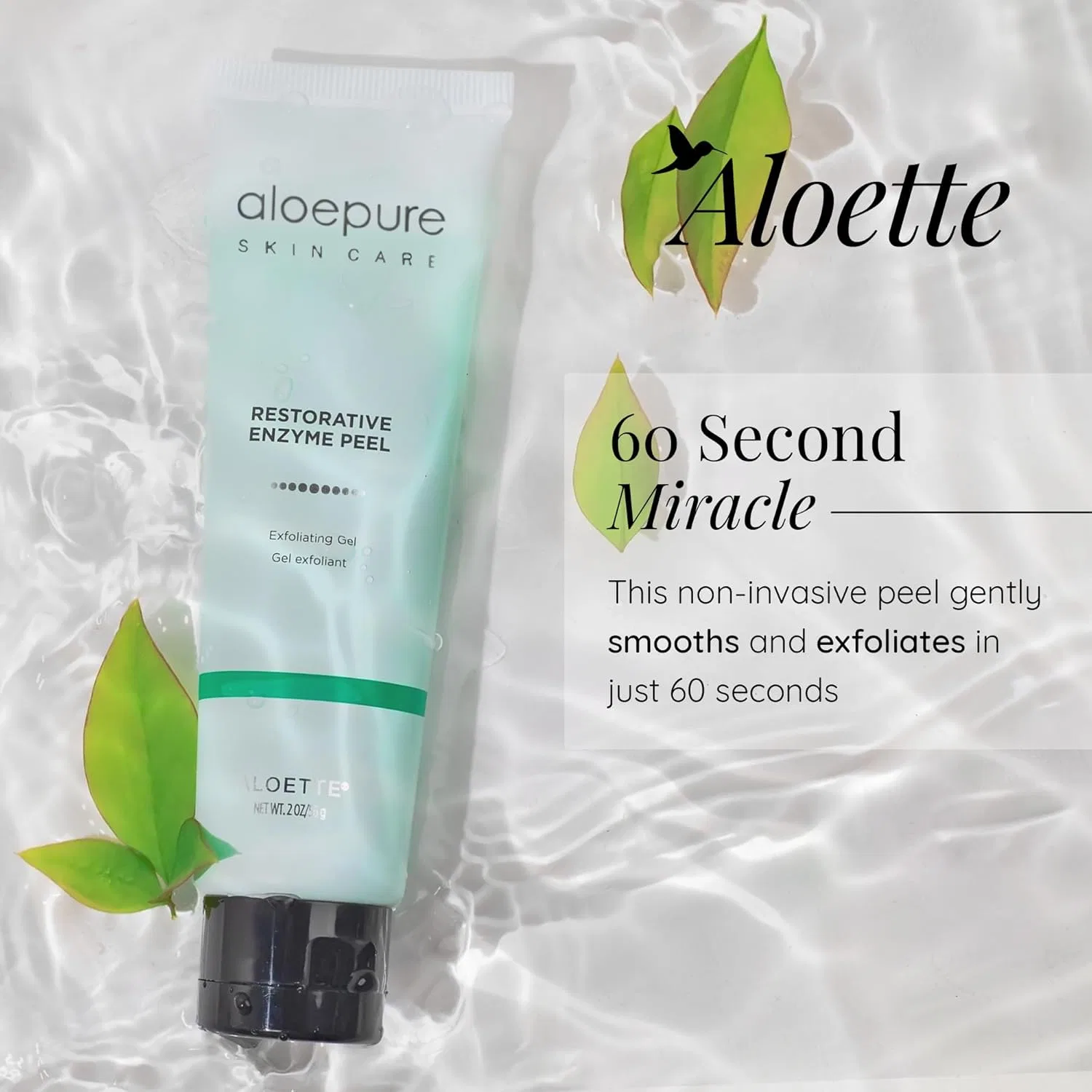 Пилинг-гель для лица Aloette Restorative Enzyme Peel, 60 мл — фото 2