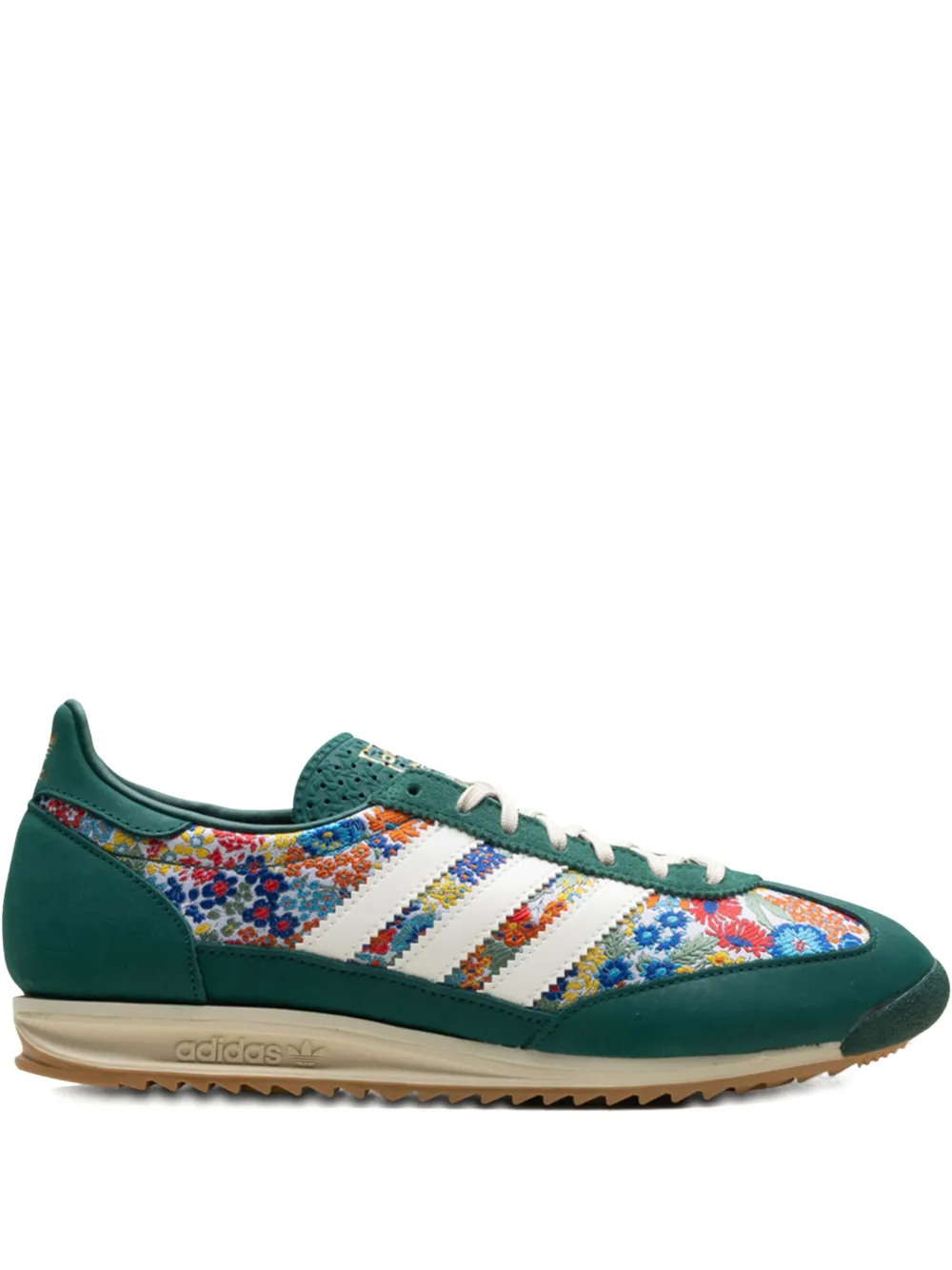 Кроссовки SL 72 OG Collegiate Green из коллаборации с Liberty London Adidas, зеленый