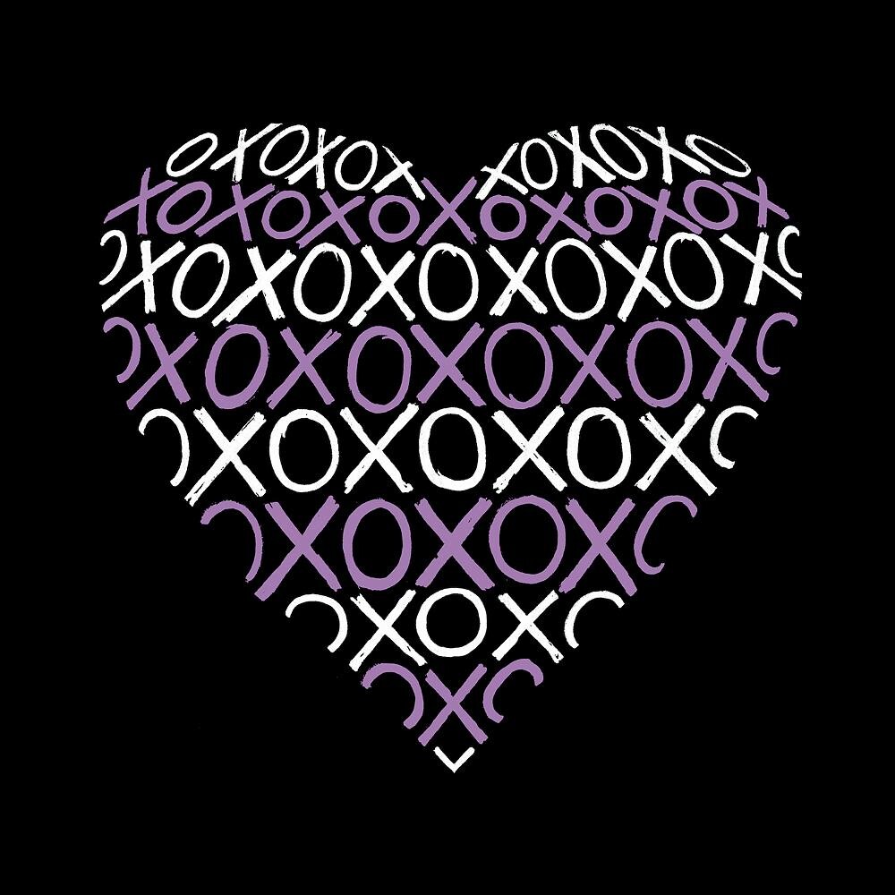 

Большая сумка-тоут Word Art — XOXO Heart LA Pop Art, черный