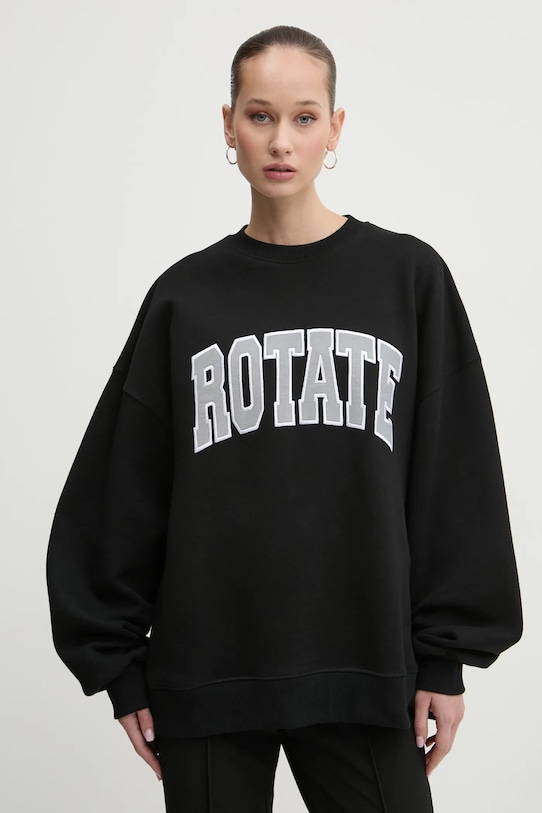 

Хлопковая толстовка Rotate, черный