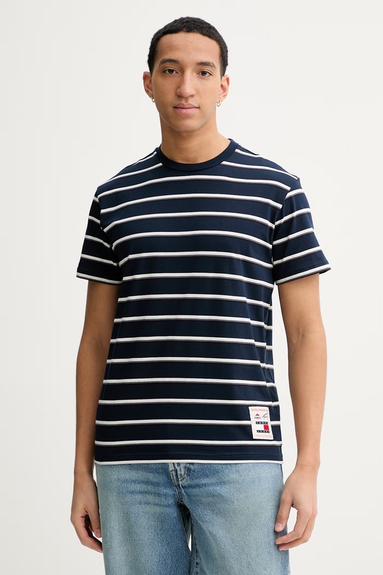 

Хлопковая футболка Tommy Jeans, темно-синий