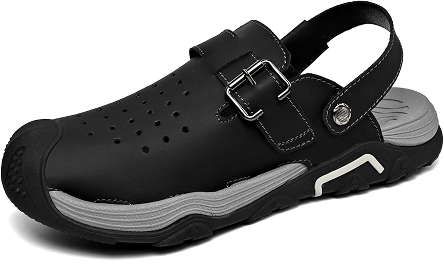 

Мужские спортивные сандалии, регулируемые тапочки с каблуком, сандалии для рыбалки, бассейна, пляжа, обувь для походов, альпинизма и кемпинга Generic, черный