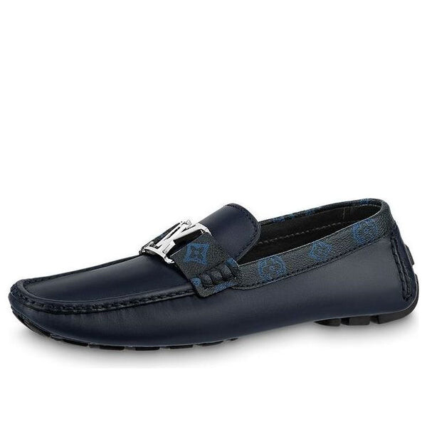 

Кроссовки lv monte carlo moccasin shoes 'navy with monogram collar' Louis Vuitton, синий