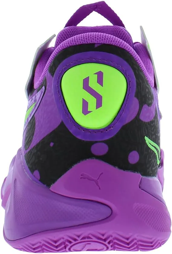 Кроссовки для баскетбола PUMA Men’s Scoot Zeros II Sterling - серые, зеленый — фото 4