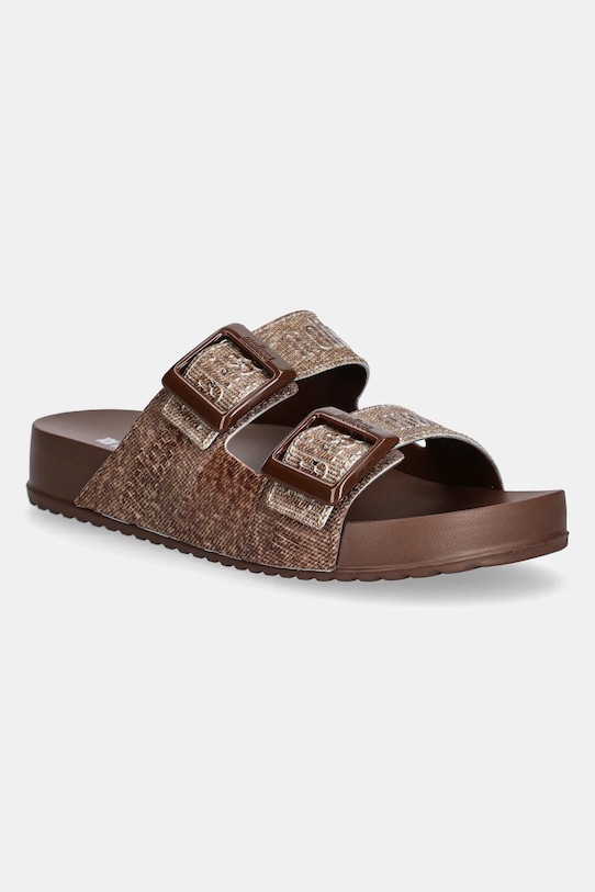 Шлепанцы COZY M LOVER SLIDE джимовые Melissa, коричневый