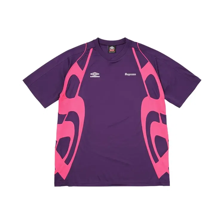 Футболка Supreme x Umbro Old English Jersey, фиолетовый