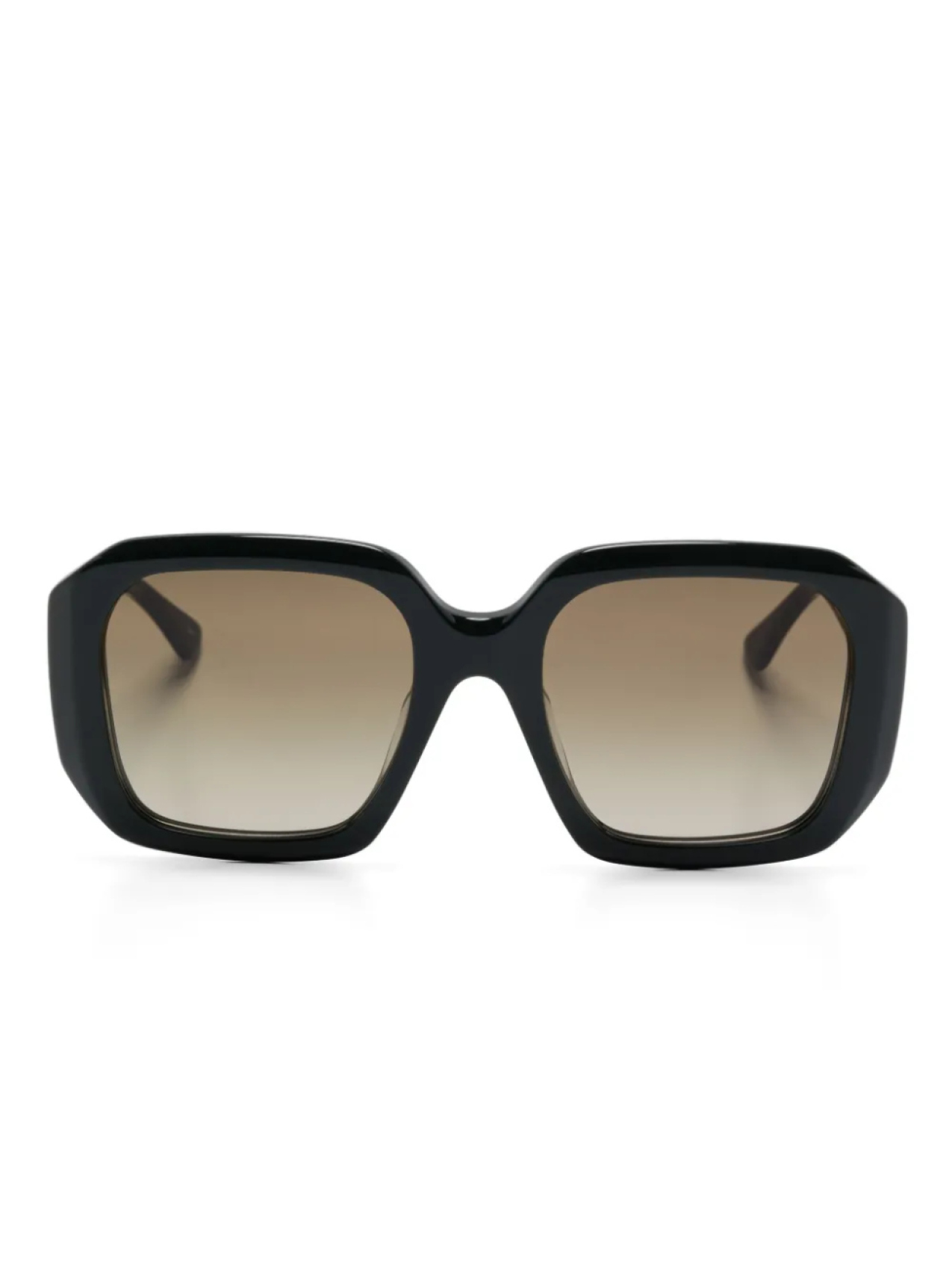 

Chloé Eyewear солнцезащитные очки в массивной оправе, зеленый