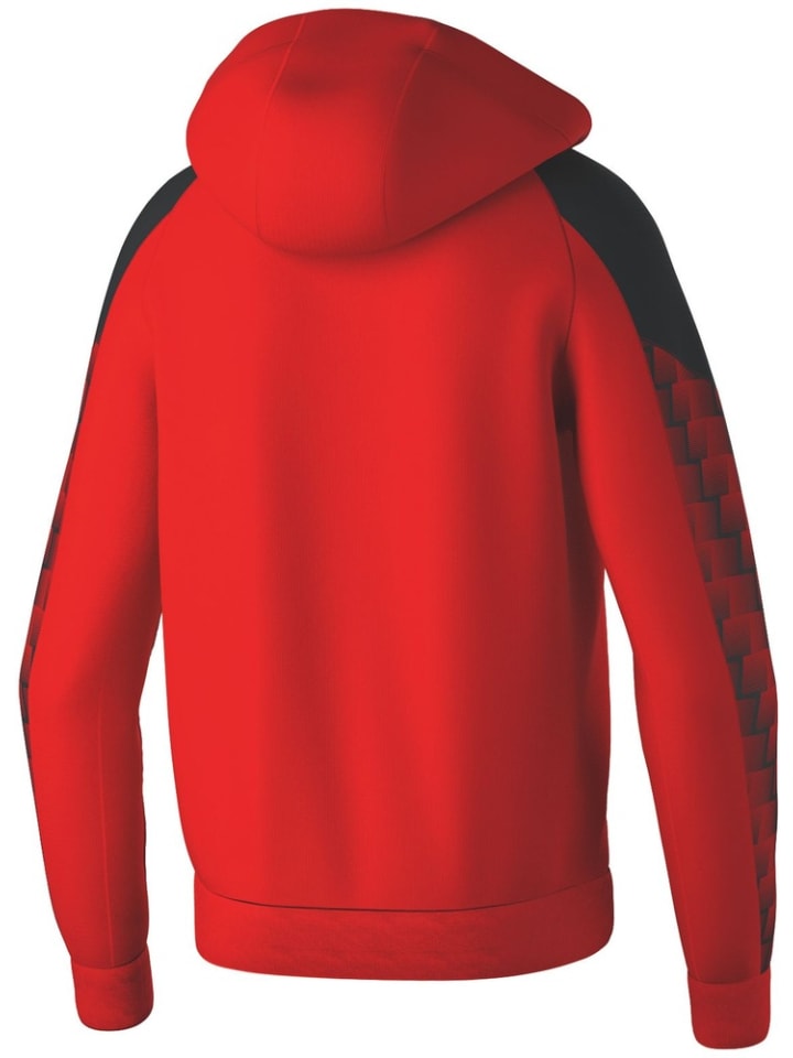 Детская тренировочная куртка "Evo Star Training Jacket with Hood" красного цвета erima — фото 2