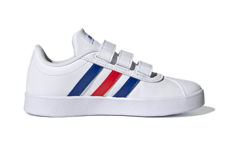 Кроссовки Adidas VL Court 2.0 J 'White Royal Blue Vivid Red' — фото 2