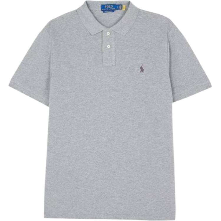 

Рубашка-поло мужская серая Polo Ralph Lauren, серый