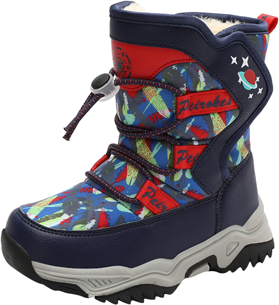 

Детские ботинки для девочек, камуфляжные зимние ботинки с противоскользящей подошвой, на флисовой подкладке, массивные, для зимы, для активного отдыха и походов, из хлопка, средние по голенище Generic, A #2