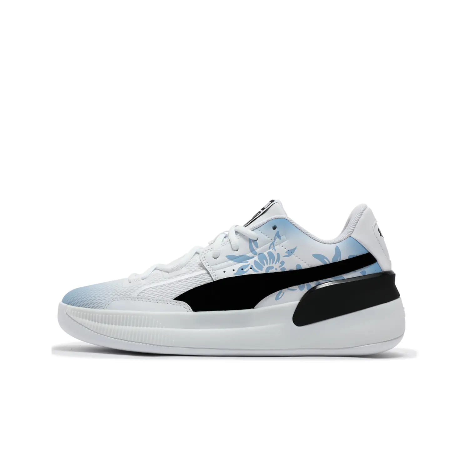 

PUMA Clyde Hardwood Team Abrasion Resistant низкие баскетбольные кроссовки Unisex Light Blue