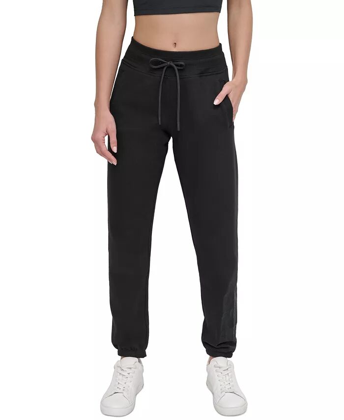 

Женские спортивные штаны с вышитым логотипом DKNY, черный