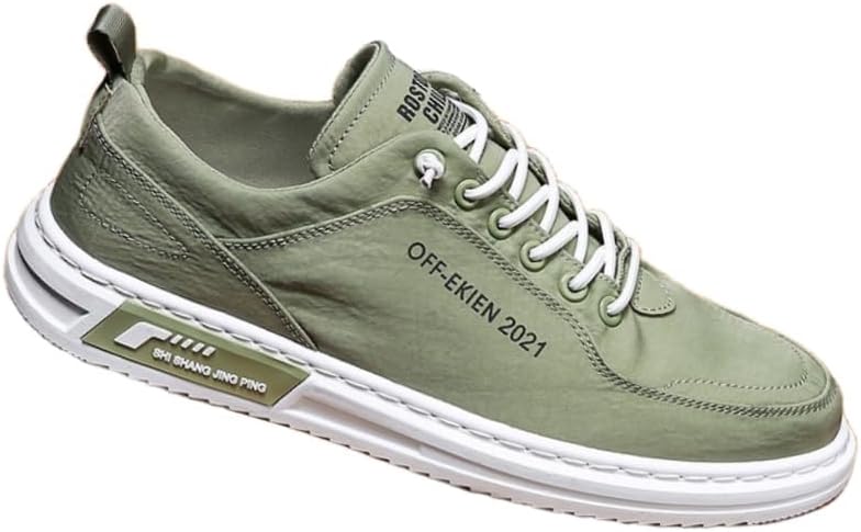 

Мужские кеды Fusecottc однотонные - удобные и дышащие, повседневные и спортивные кроссовки, зеленый