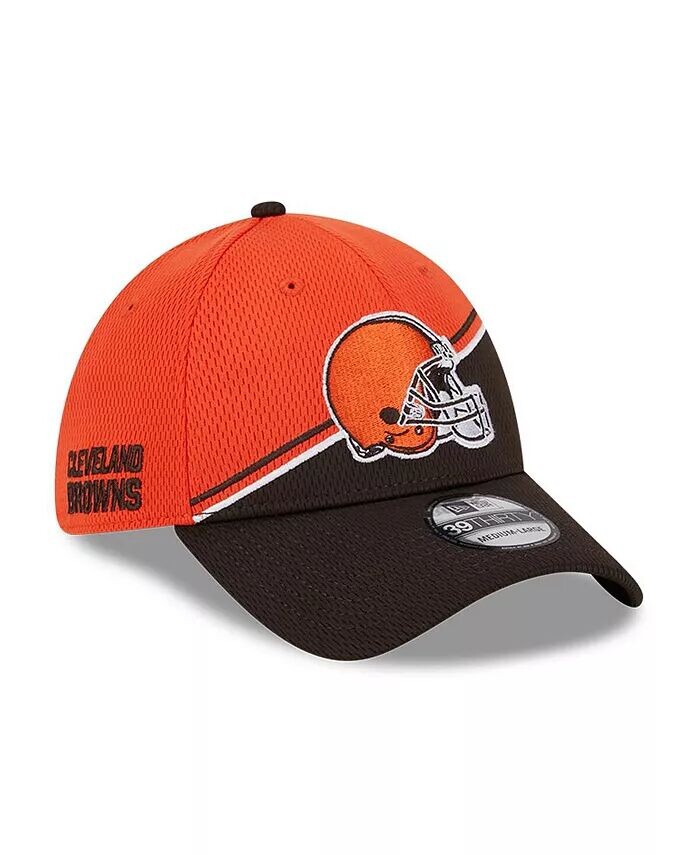 

Мужская оранжево-коричневая кепка Cleveland Browns 2023 Sideline 39THIRTY Flex New Era, оранжевый