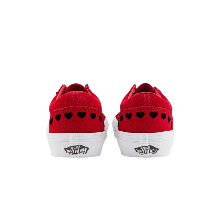 Vans Кроссовки для скейтбординга Old Skool Collection Low Top Kids' красные — фото 4