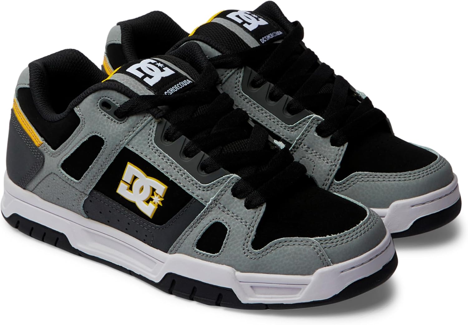 

Мужские кеды DC Stag низкие для скейта Dc Shoes, желтый/серый
