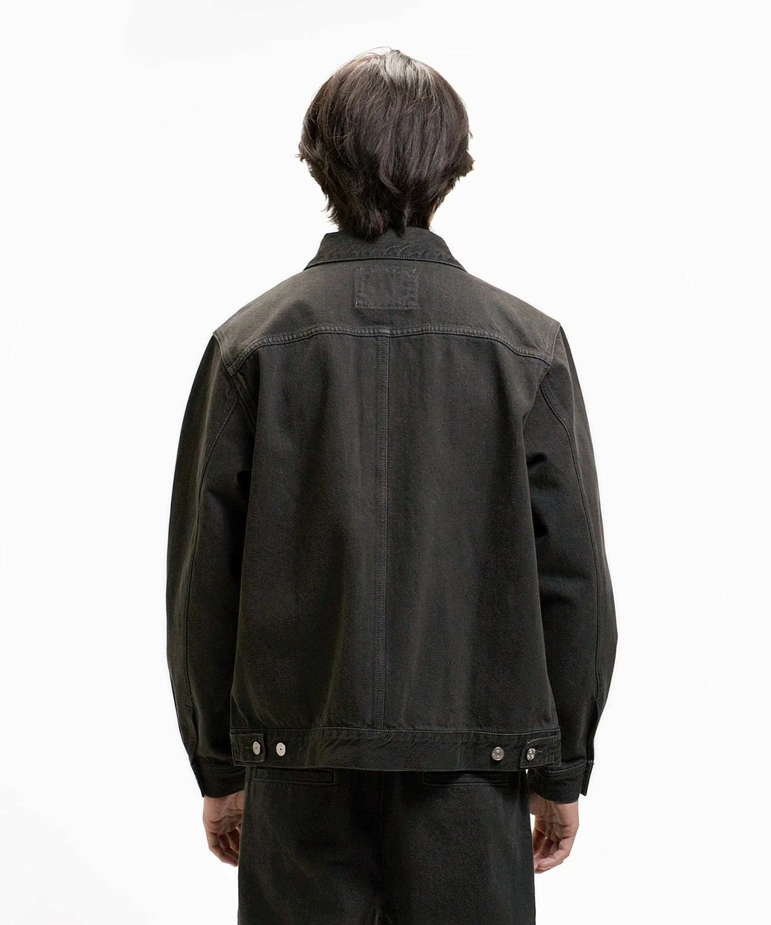 Джинсовая куртка дальнобойщика LACOSTE, Black — фото 4