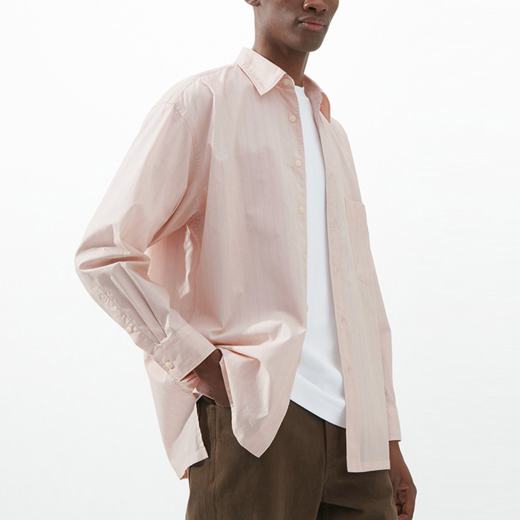 Футболка Uniqlo U Collection унисекс светло-розово-оранжевая — фото 3