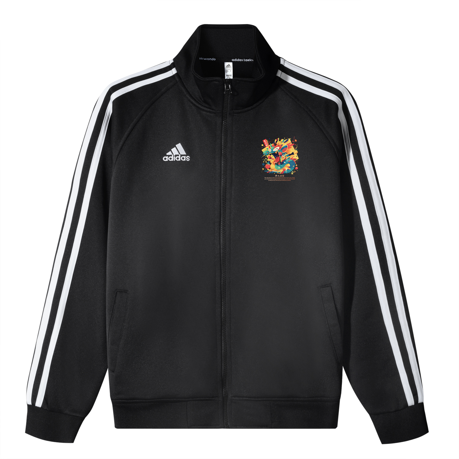 

Adidas Курка Unisex Black 3-StripesCNY, Black