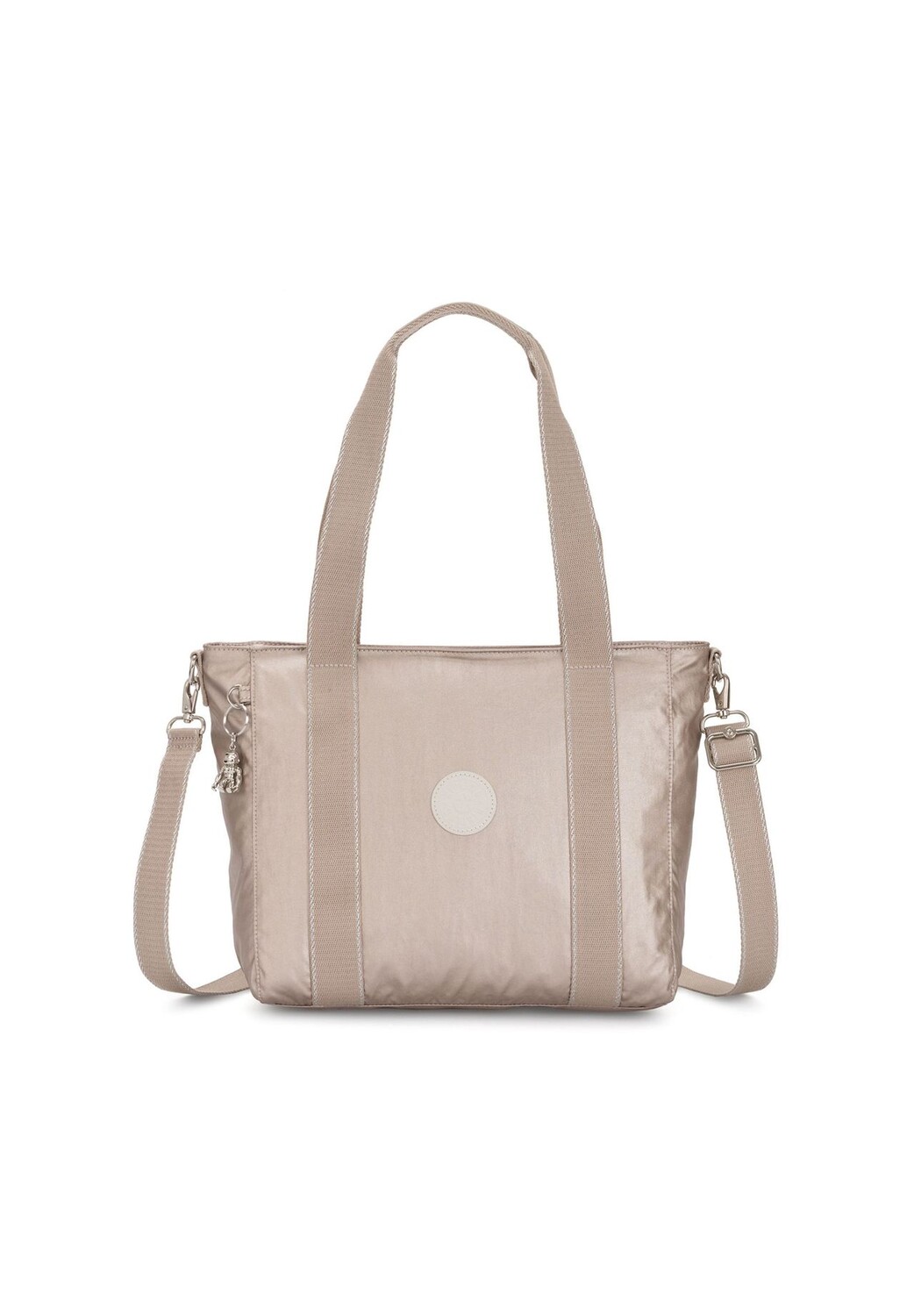 

Сумка-шоппер Basic Plus Asseni S 40 см kipling, цвет Metallic Glow