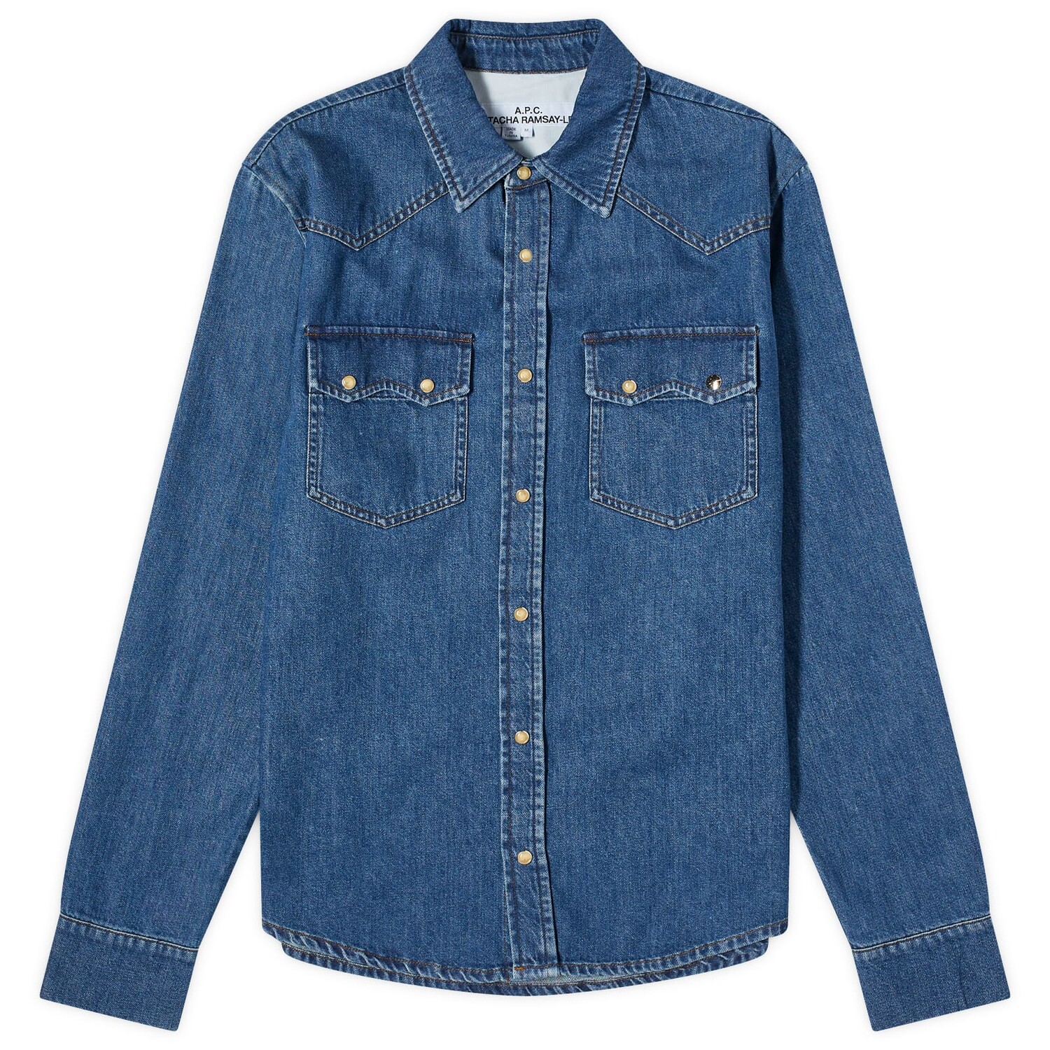 

Джинсовая куртка A.P.C. X Natacha Ramsay Levi Western Denim Shirt, цвет Washed Indigo