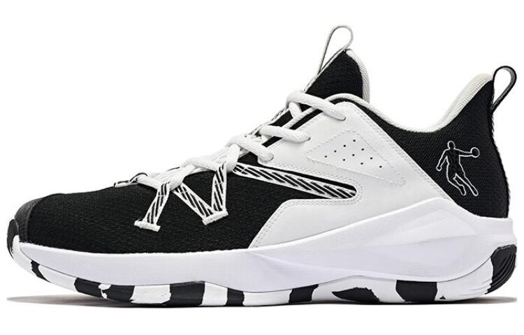 

Баскетбольные кроссовки Basketball Shoes Men Low-Top Black/White Qiaodan