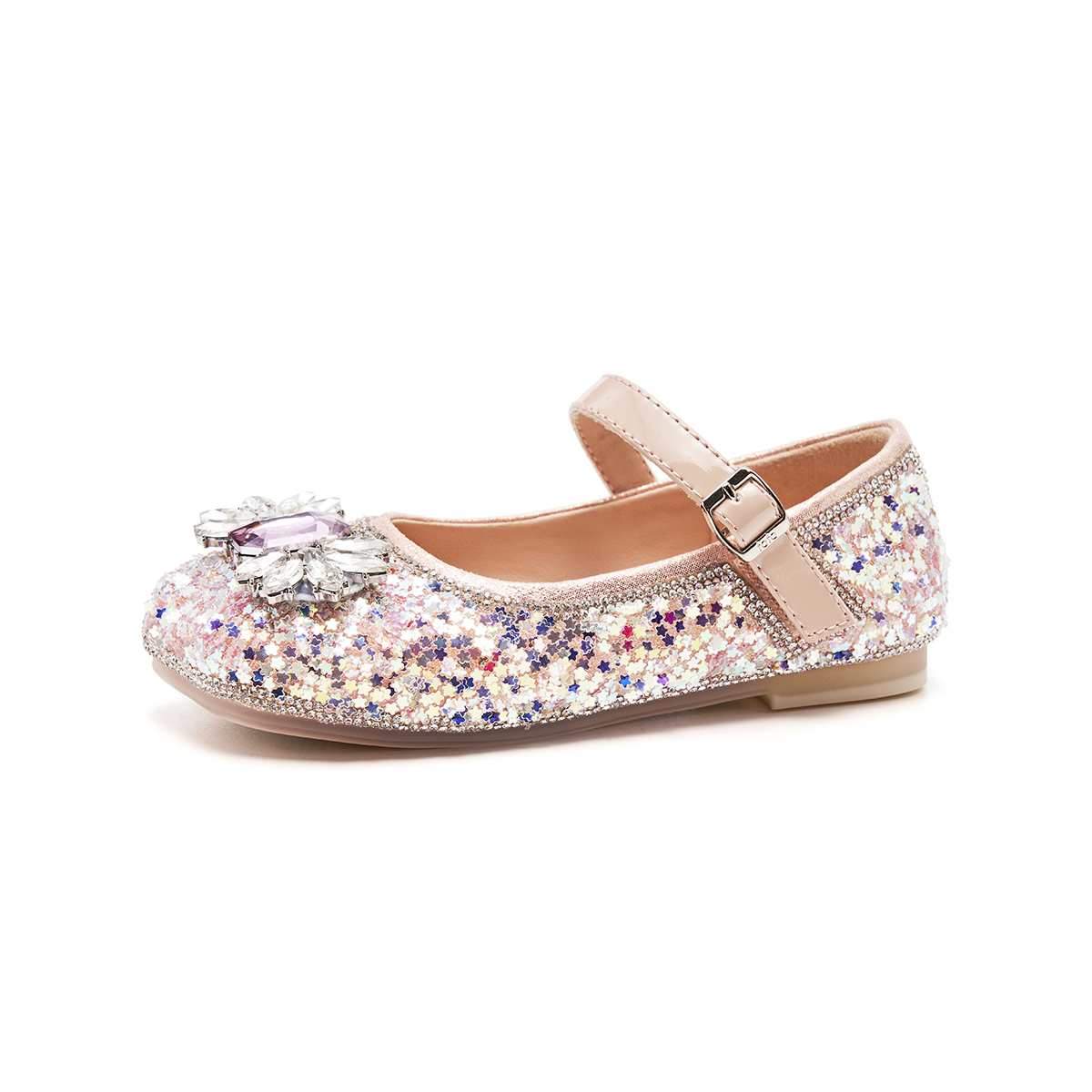 

Антискользящие износостойкие низкие кожаные детские туфли Kids' TATA, розовый