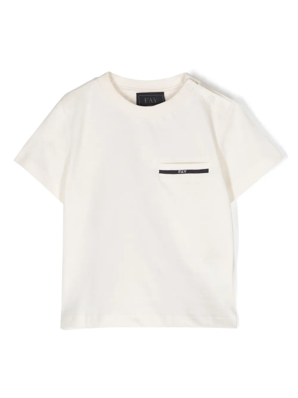 

Футболка с карманом Fay Kids, белый