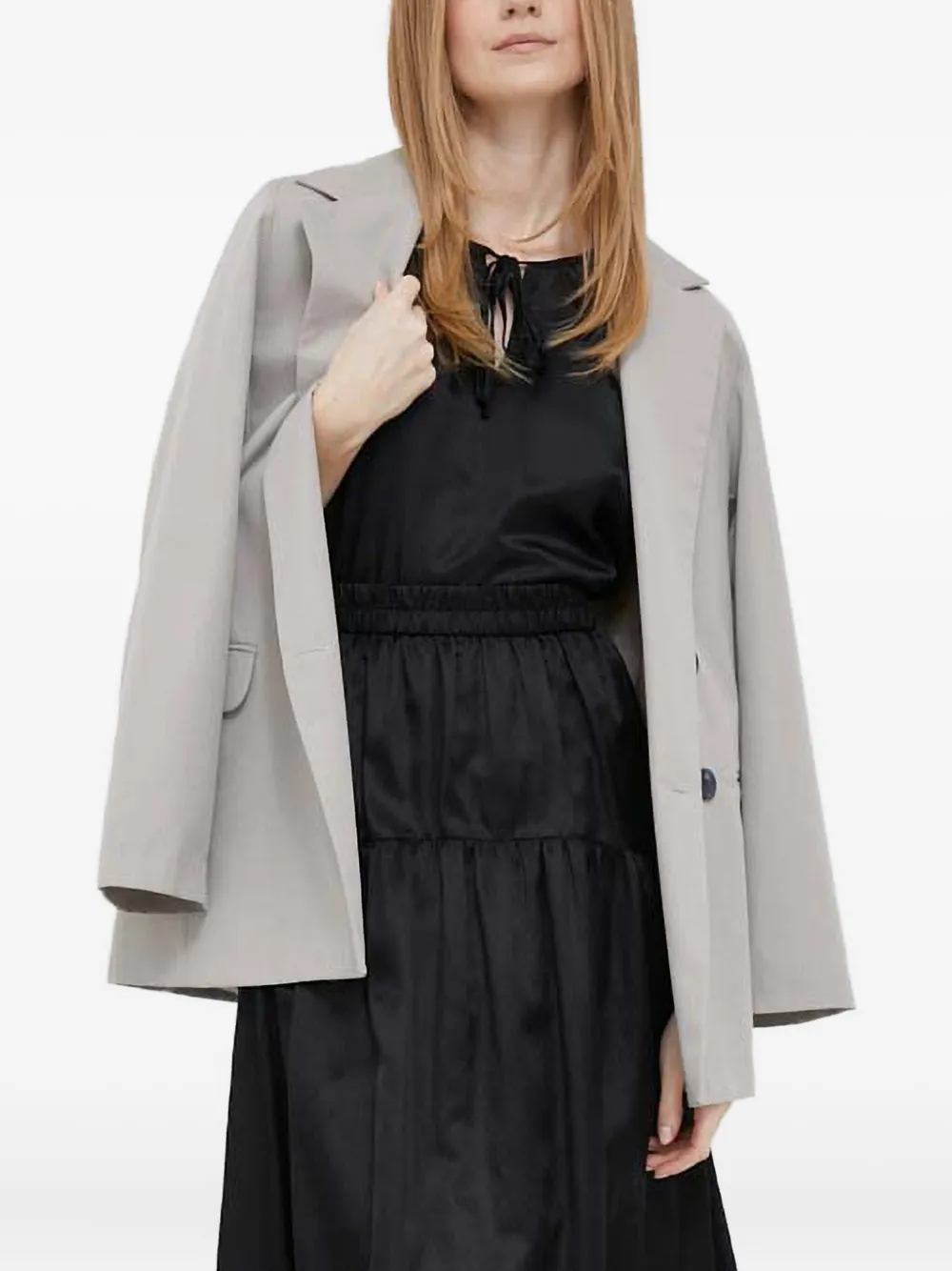 

Блузка с бантом на шее и рукавами-крылышками Dkny, черный