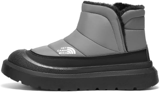 

Мужские зимние ботинки с мехом, водонепроницаемые, противоскользящие, на молнии сбоку, для активного отдыха и прогулок Zhoupulp, серый
