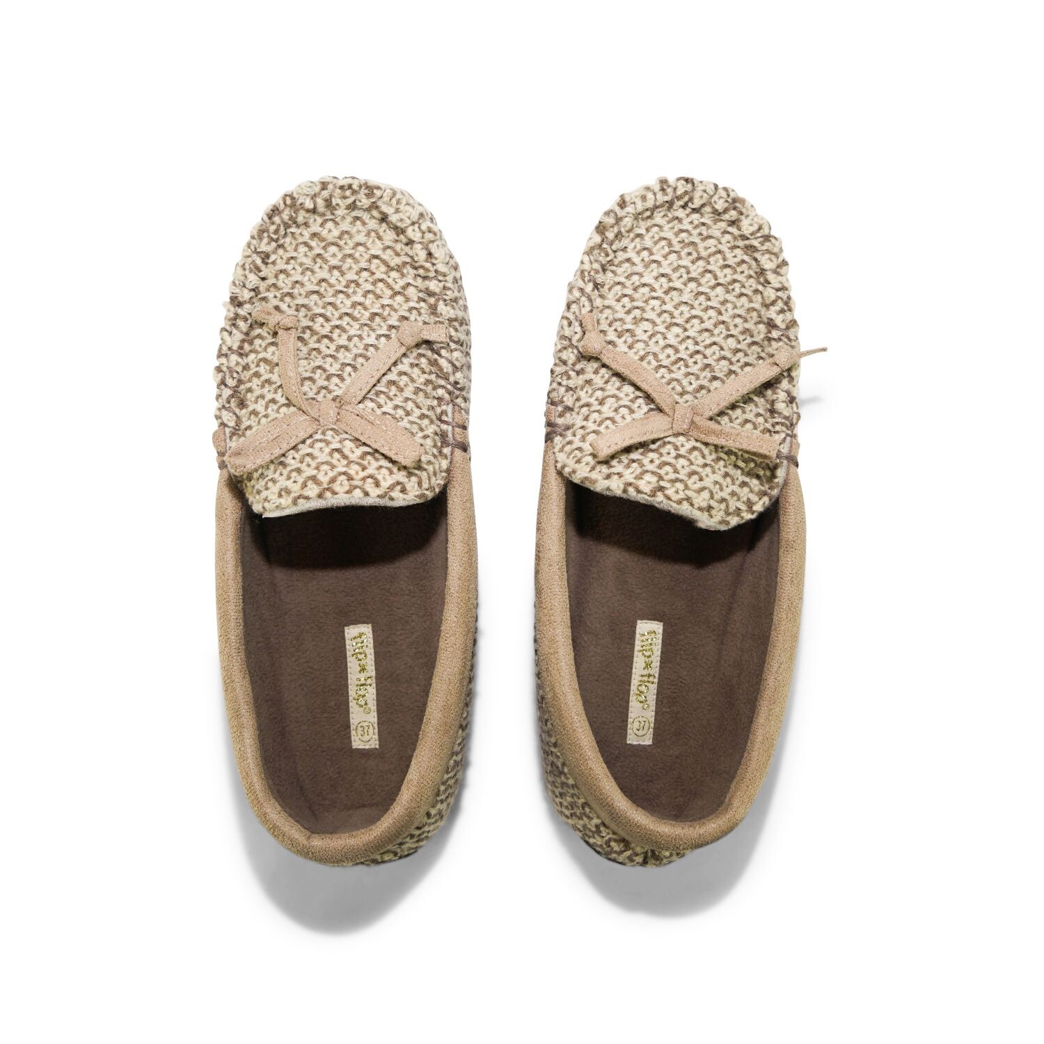 

Тапочки Flip Flop Hausschuh loafer*knit 2, коричневый