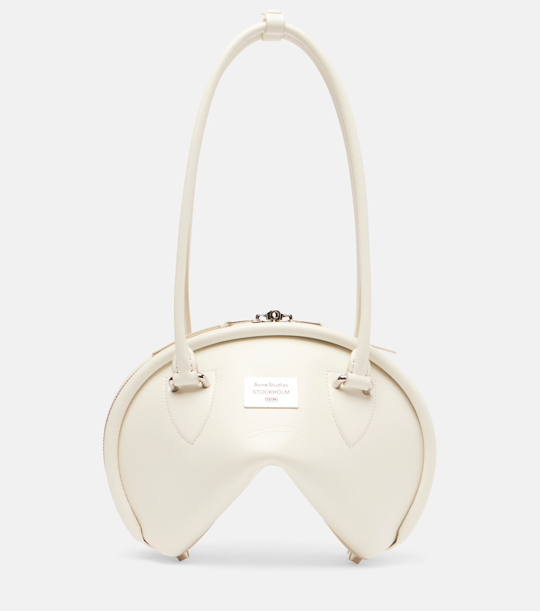 

Bowlina Маленькая кожаная сумка через плечо Acne Studios, Cream White