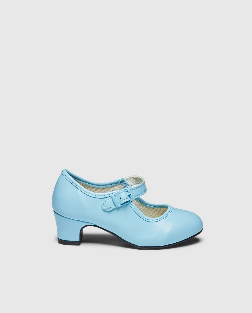 

Голубые туфли фламенко для девочек Olé Tus Zapatos, светло-голубой