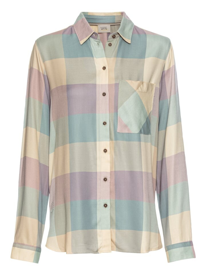 

Блуза Camel Active aus Viskose, цвет gelb-blau-rosa