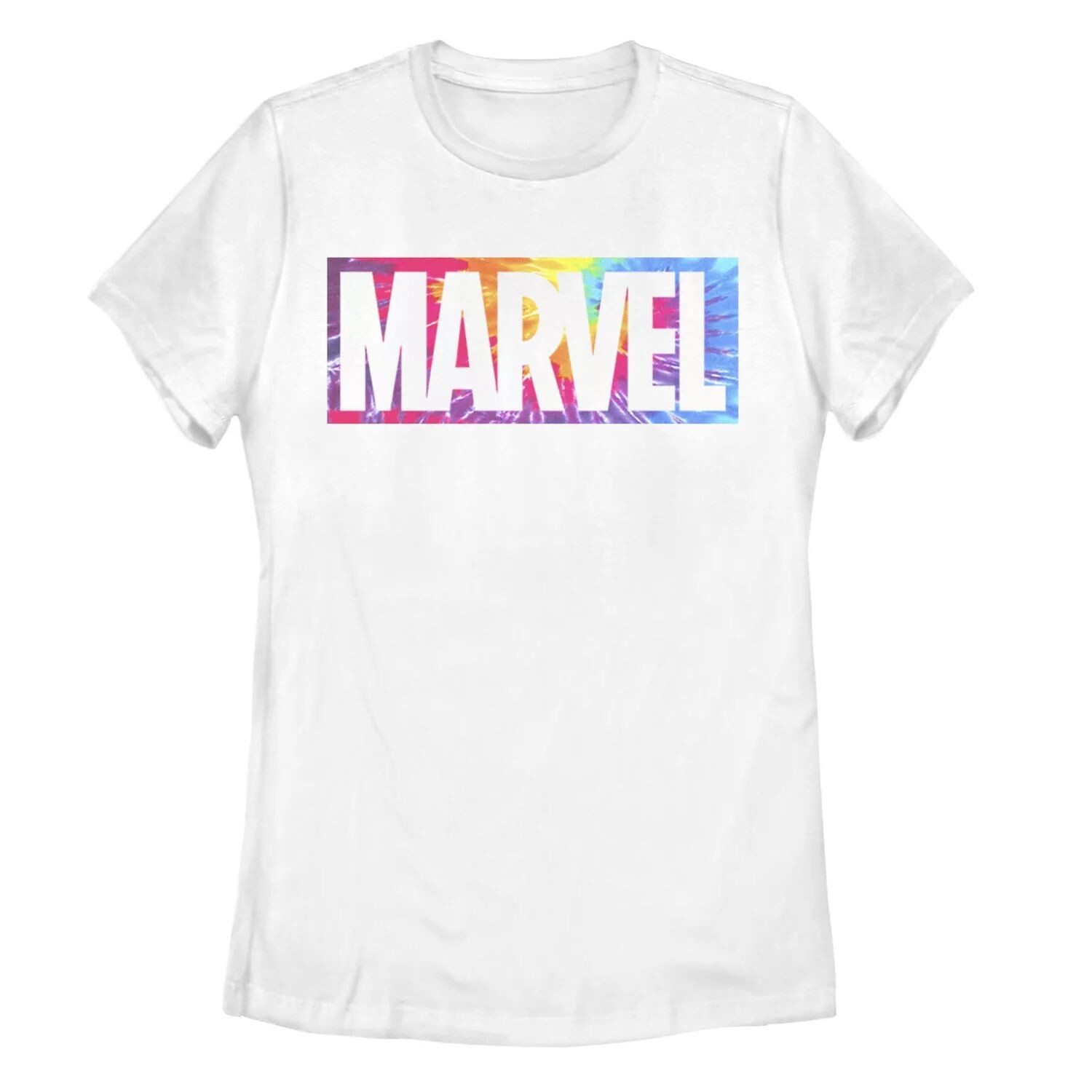 

Футболка с логотипом Juniors' Marvel Tie-Dye Box Licensed Character